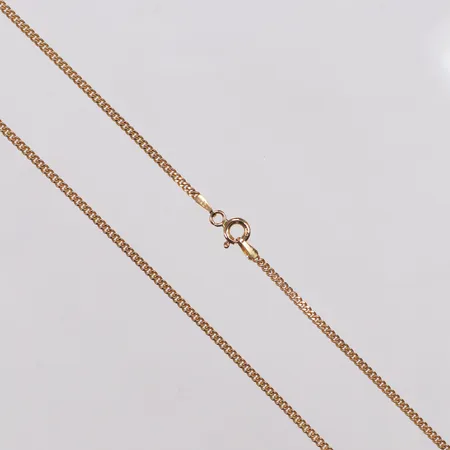 Kedja, Pansar, Guldfynd, 50cm, bredd 1,7mm, 18K  Vikt: 6,2 g