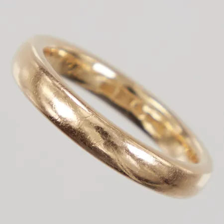 Ring, stl 19, bredd 4mm, gravyr, Heribert Engelbert, 18K,  Vikt: 8,6 g
