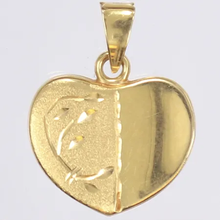 Hänge, hjärta, 23x18mm, 18K  Vikt: 1,7 g