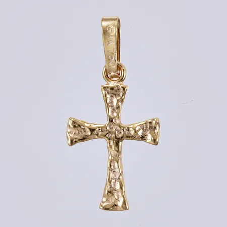 Hänge Kors, längd ca 2cm, bredd ca 10mm, GHA, 18K  Vikt: 0,5 g