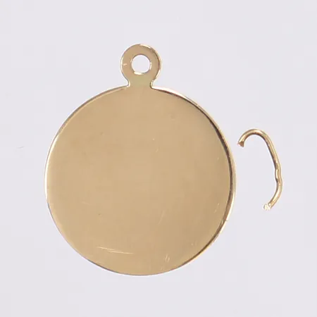 Hänge, 20x16mm, gravyr, defekt ögla, 18K Vikt: 1 g