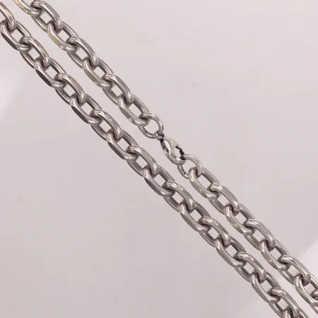 Kedja Ankar, längd 50cm, bredd 9mm, bucklig, silver 925/1000 Vikt: 119,6 g