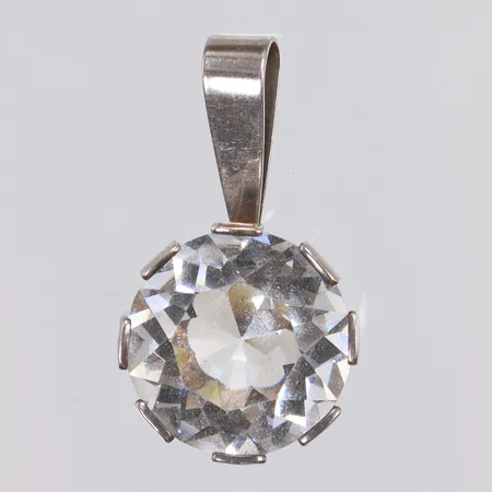Hänge med sten, 33x19mm inklusive hängöglan, HSG (Hedbergs Guld, Dalsjöfors 1975) nagg på stenen, Silver 925/1000 Vikt: 7,9 g
