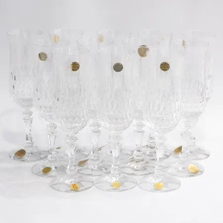 12 Champagneglas, Höjd: 12cm, Cristallerie Zwiesel, Tyskland,  Vikt: 0 g Skickas med paket.