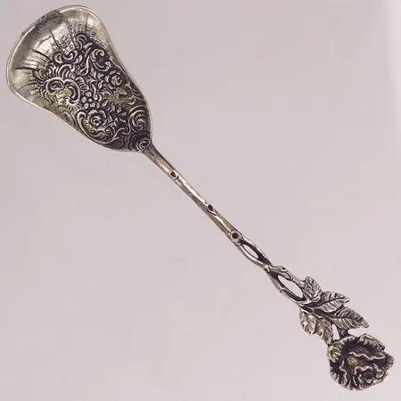 Marmeladsked, modell Rosen, längd 12,5cm, silver 830/1000 Vikt: 13,4 g