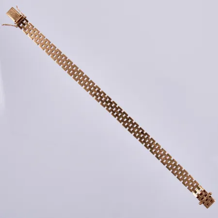 Armband Korridorlänk, Alton, längd: ca 19,5cm, bredd: ca 8mm, år 1994, 18K  Vikt: 23,5 g