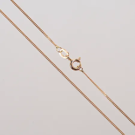 Halskedja, pansar, längd 42,5cm, bredd 1mm, 18K, 1,7g Vikt: 1,7 g