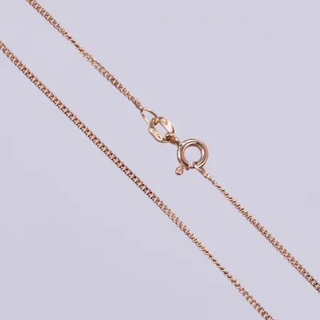 Halskedja pansar, längd ca 36cm, bredd ca 1mm, Balestra, 18K  Vikt: 1,8 g