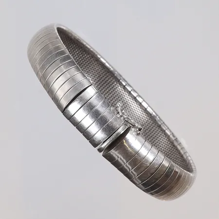 Armband, 19cm, bredd 6mm, vikskador, Silver 835/1000 Vikt: 29 g