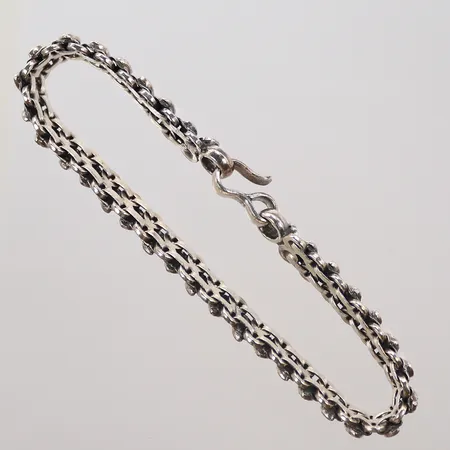 Armband, längd 20cm, bredd 8mm, silver 925/1000, 21,9g Vikt: 21,9 g