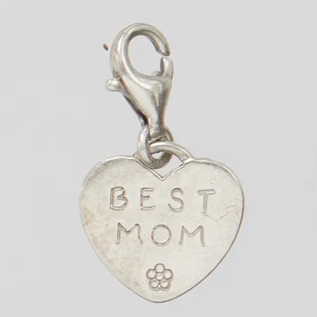 Silverberlock, Thomas Sabo, hjärta med gravyr: BEST MOM, 21,7x12,8mm, 925/1000 Vikt: 1,7 g