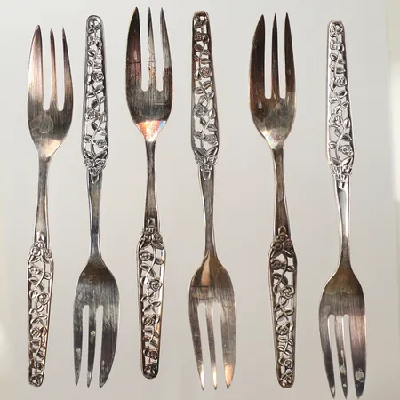12 gafflar, 14cm, silver, 830/1000 Vikt: 177,6 g