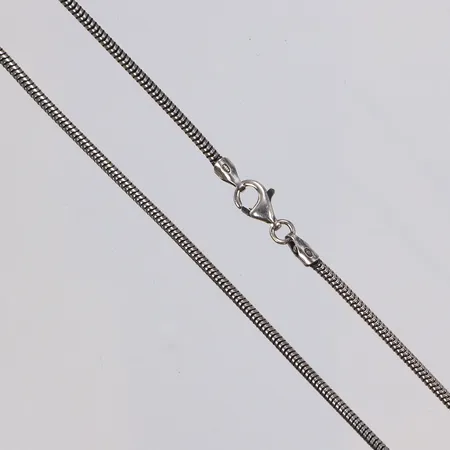 Kedja ormlänk, 43cm, bredd 2mm, GFAB, silver 925/1000 Vikt: 6 g