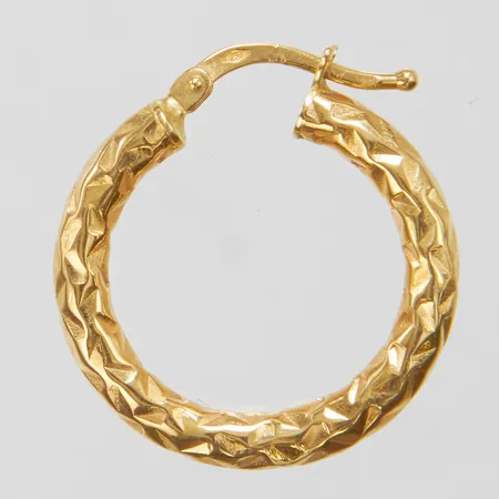 Ett udda örhänge, creol, Ø21,5mm, lite skev, 18K Vikt: 1,2 g