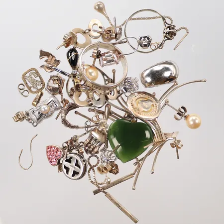 Ringar, örhängen, hängen, silver, 830/925/1000, bruttovikt, 49,5g Vikt: 49,5 g