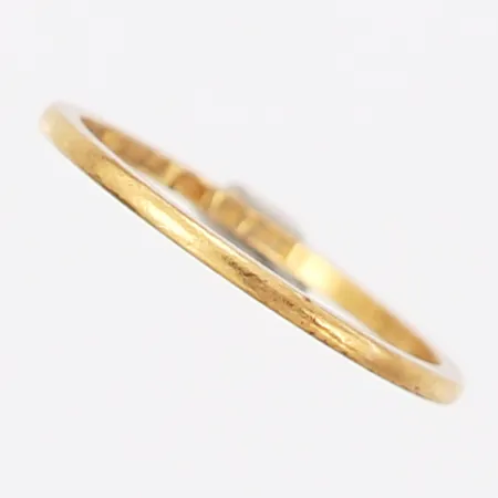 Ring slät, stl 17½, bredd 1mm, gravyr, 23K Vikt: 1,8 g