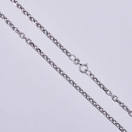 En halskedja ankar, längd ca 60cm, bredd ca 3mm, silver 835/1000  Vikt: 12,9 g