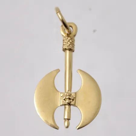 Hänge i 18K guld, Yxa, mått 13x25,5mm, vikt 1,58g.