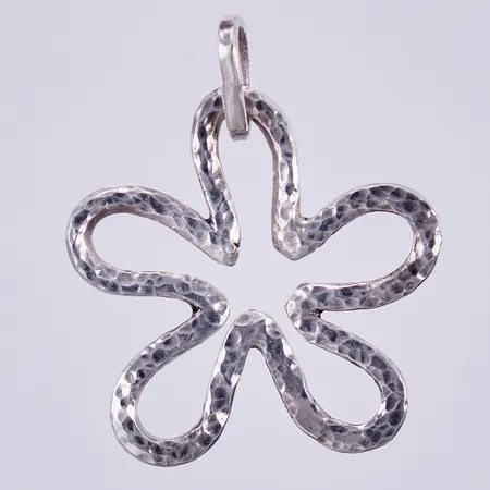 Hänge blomma, längd ca 4,8cm, bredd ca 40mm, Nieminen, Reijo, år 2008, 925/1000 silver Vikt: 10,3 g