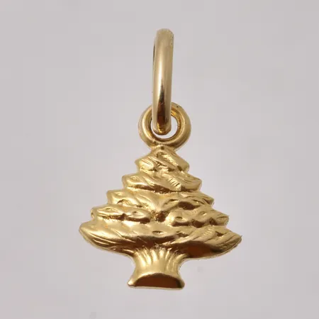 Hänge i 18K guld, mått 12x20,4mm, vikt 1,03g.