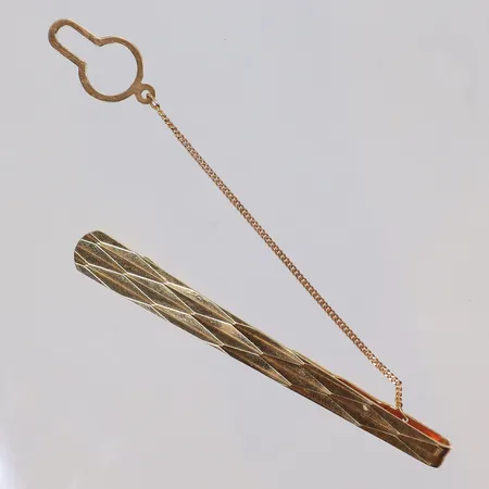 Slipshållare, med säkerhetskedja, 65xca7mm, 18K  Vikt: 6,7 g