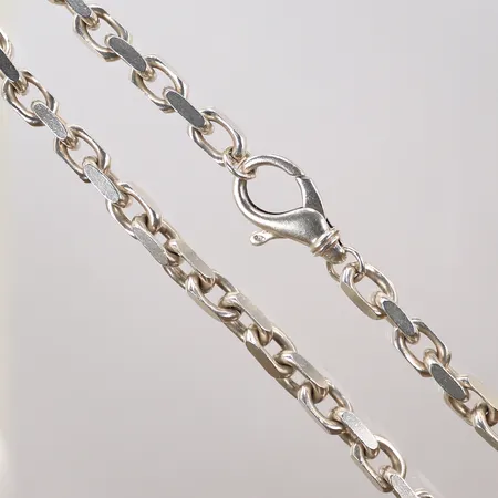 Halskedja Ankar, längd 50cm, bredd 8mm, silver, 925/1000 Vikt: 105 g