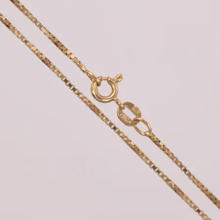 Kedja Venezia, längd 36,5cm, bredd 1mm, Balestra,  18K  Vikt: 3 g