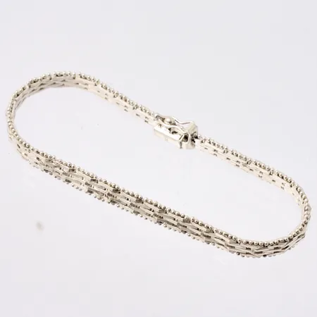 Armband i silver, 18,5cm, Korridor, bredd 5,5mm, 925/1000, vikt 11,3g. 