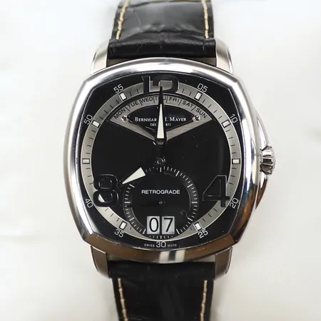 Herrur Bernhard H. Mayer, Ø40mm, quartz, serie nr: 4079/4999, certifikat, i box, batteribyte 
