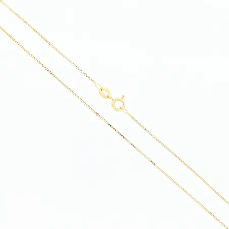 Kedja Venezia, 38cm, bredd 0,6mm, Balestra, 18K. Vikt: 1,9 g