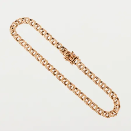 Armband, längd 18.5 cm, bredd 4.2 mm, 18k.OBS! Skickas tidigast 4/8 pga. semesterstängt. Vikt: 7,2 g