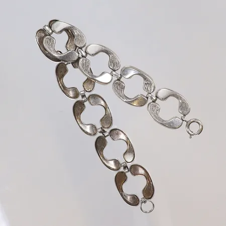 Armband, 20,5cm, bredd 18mm, stämplad K&L, silver 835/1000 Vikt: 20,1 g