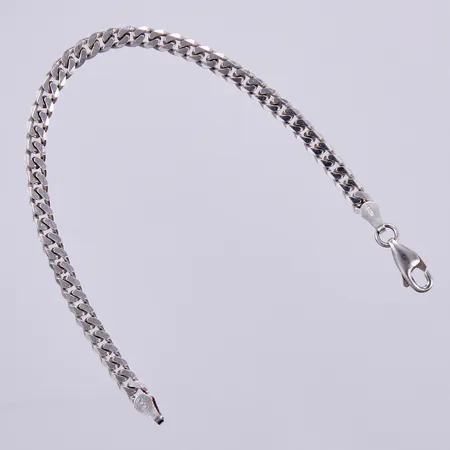 Armband Pansar, längd ca 16cm, bredd ca 4mm, silver 925/1000 Vikt: 5,5 g