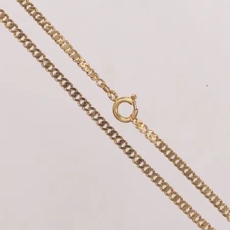 Kedja manglad Pansar, längd 44cm, bredd 2,8mm, 18K  Vikt: 8,5 g