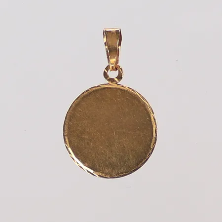Hänge, längd 22mm inkl ögla, bredd 15mm, skev ögla, 18K, 1g Vikt: 1 g