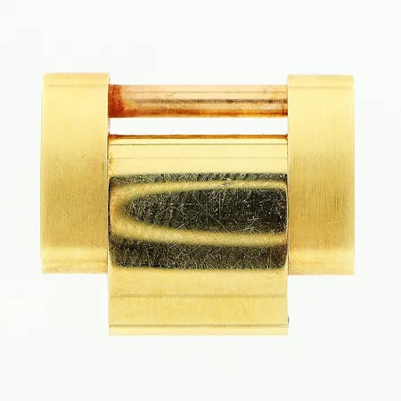 Länkbit till klocka, okänd märke, gulguld, 15,5x13mm, 18K.