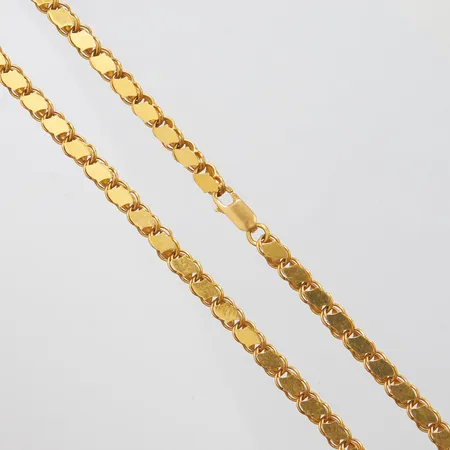 Kedja, bladad, längd: 51,2cm, bredd: 4,8mm, 21K Vikt: 30,3 g