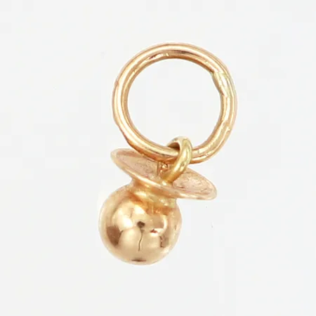 Hänge napp, 13x4-6mm, 18K Vikt: 0,4 g