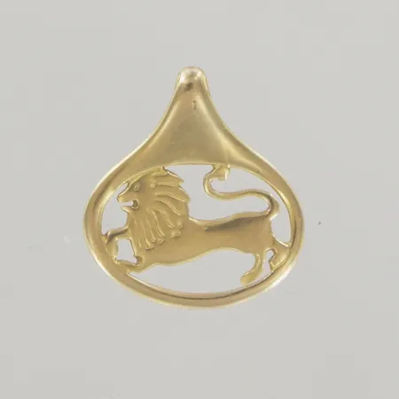 Hänge Lejon, längd 1,5 x 1,5 cm, 18K Vikt: 1 g