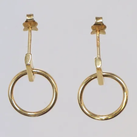 Ett par örhängen, 19x12mm, GHA, 18K Vikt: 1,4 g