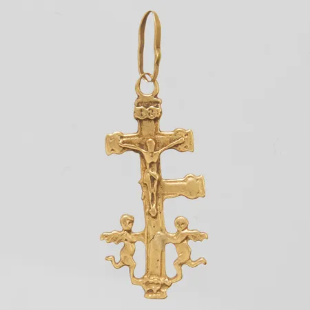 Hänge, Caravacakors, 33,2x12,2mm, något skev, 18K Vikt: 1 g