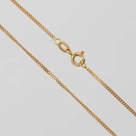 Kedja, pansarlänk, längd: 45cm, bredd: 1,1mm, GHA, 18K Vikt: 2,8 g