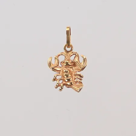 Hänge, skorpion, 15x10mm, 18K Vikt: 1 g