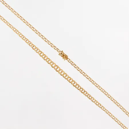 Collier Bismarck doserat, 43cm, bredd: 3-5mm, 18K Vikt: 8,2 g