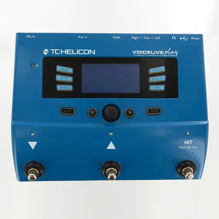 Effektpedal för sång, TC Helicon Voicelive Play, bruksslitage, en gummifot saknas, strömförsörjning saknas, ej funktionstestad Vikt: 0 g