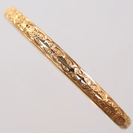 Armring med mönster, Ø 70mm, bredd 6mm, 18K, 9g Vikt: 9 g