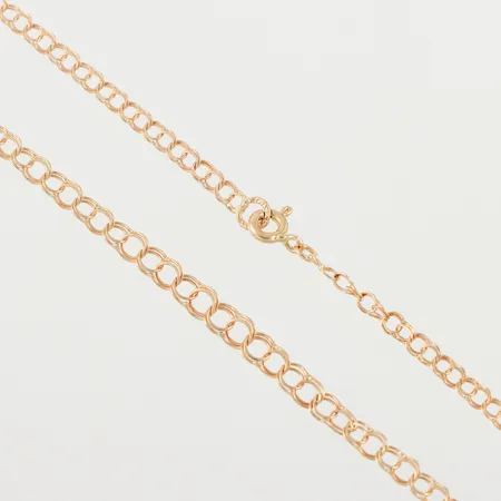 Collier Bismarck, längd ca 42 cm, bredd 2.6-3,7 mm, 18k.OBS! Skickas tidigast 4/8 pga. semesterstängt. Vikt: 3,9 g