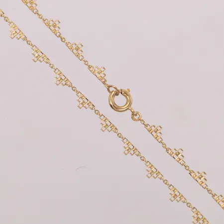 Collier, längd 45,5cm, bredd 3,2mm, 18K Vikt: 3,9 g