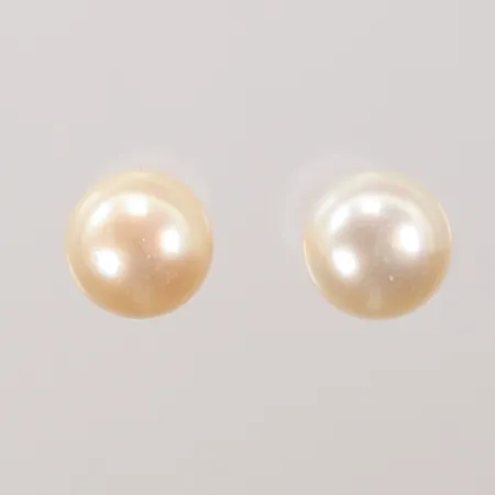 Ett par örhängen med pärlor, 20mm, 14K, bruttovikt 2,5g Vikt: 2,5 g