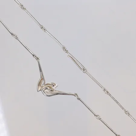 Collier, 42,5cm bredd 2-20mm, Björn Weckström "Memphis" Lapponia, silver 925/1000 Vikt: 10 g
